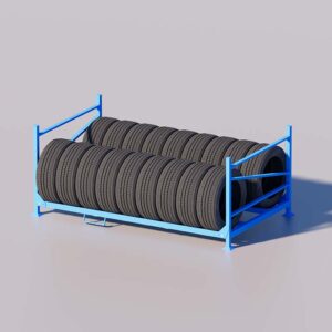 Truck and bus tyres folding rack
