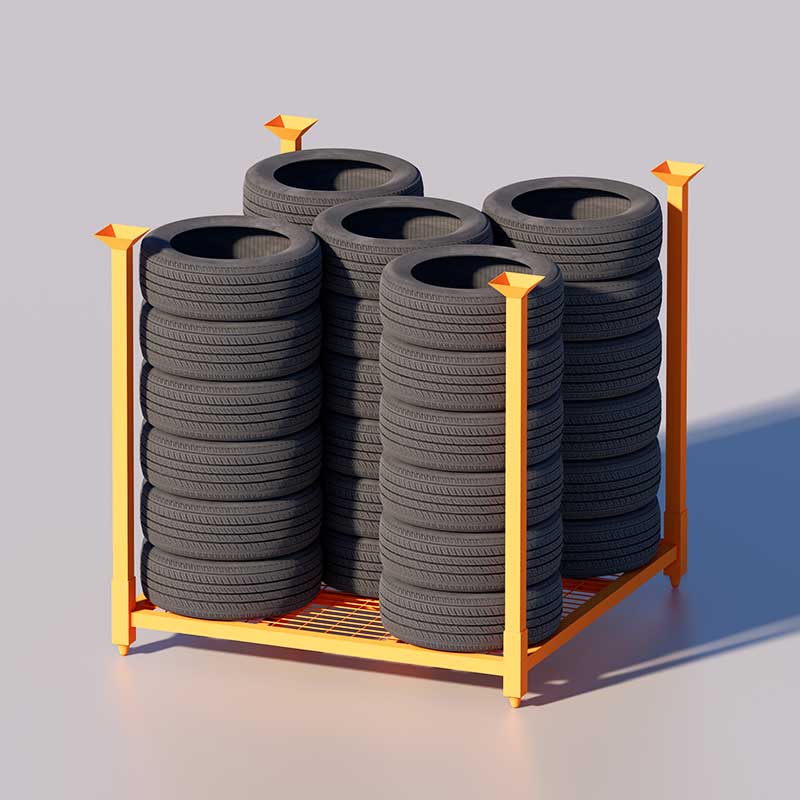 Passenger Car Tire Storage Racks - Gallery Image 2