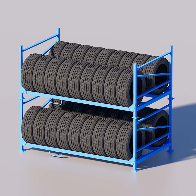 Truck and bus tyres folding rack - Gallery Image 5