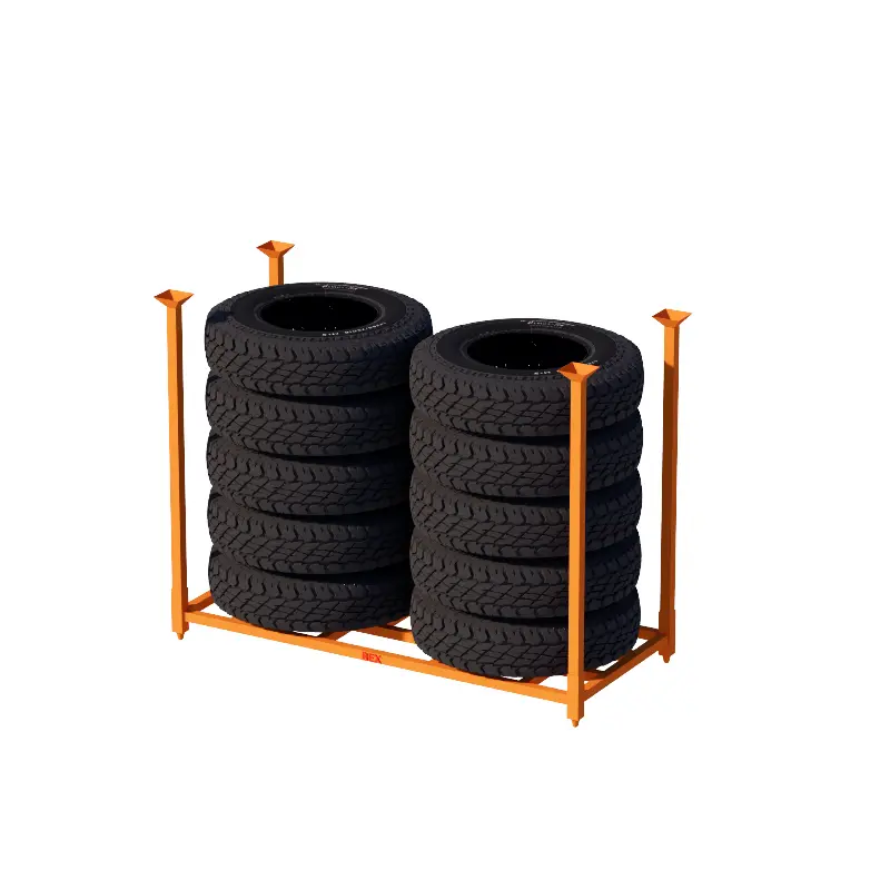 Commercial Truck Tire Rack 2337×1016×1778 mm – Industrial Tire Storage System for Warehouse - Gallery Image 1