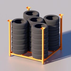 Space-Saving Tire Storage Rack