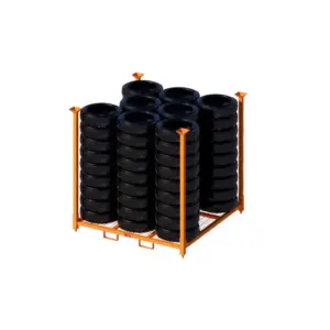 72×72×72-Inch Stackable Tire Rack Specifically for Motorcycle Tires