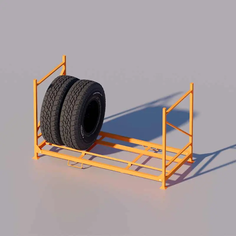 Foldable truck tire rack & High load capacity - Gallery Image 1