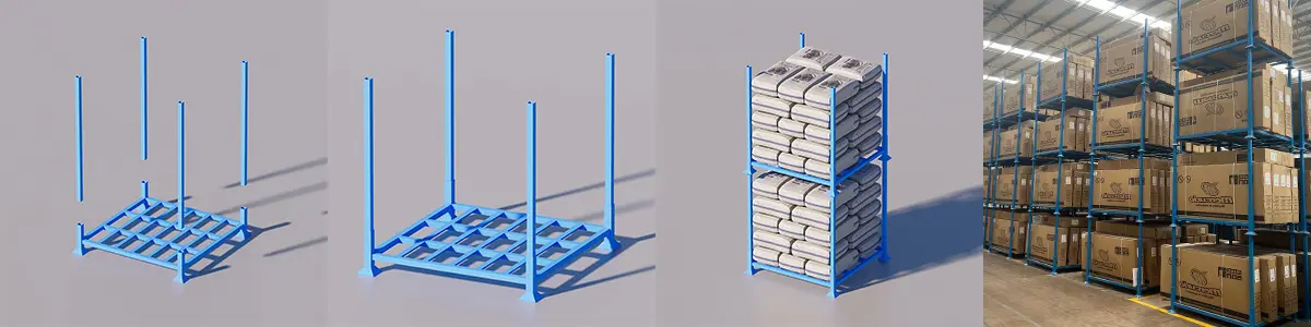 Foldable tire rack usage