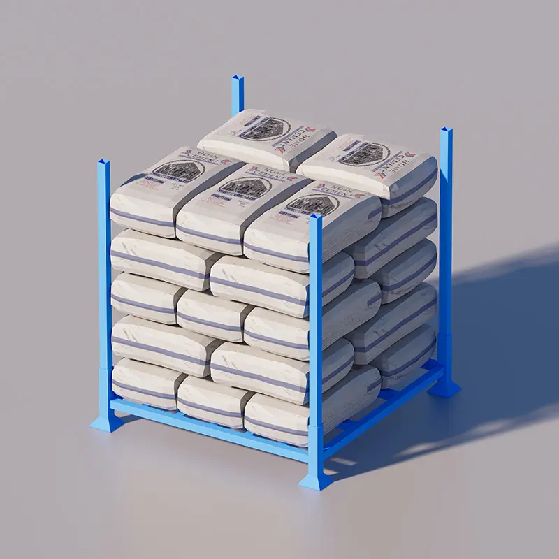 Sqaure Tubes Stacking Rack with Bagged Products - Gallery Image 1