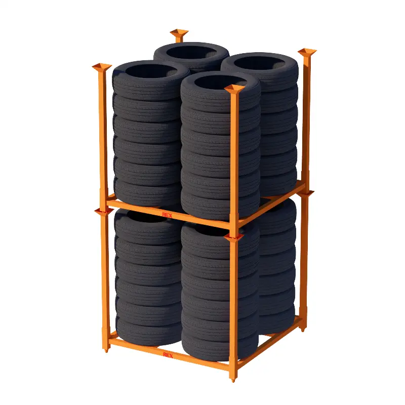1524 x 1524 mm Stackable Tyre Rack – Passanger Car & SUV Tyre Storage Solution - Gallery Image 5