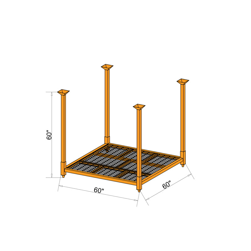 60″×60″×60″ High-Capacity Tire Rack - Gallery Image 3