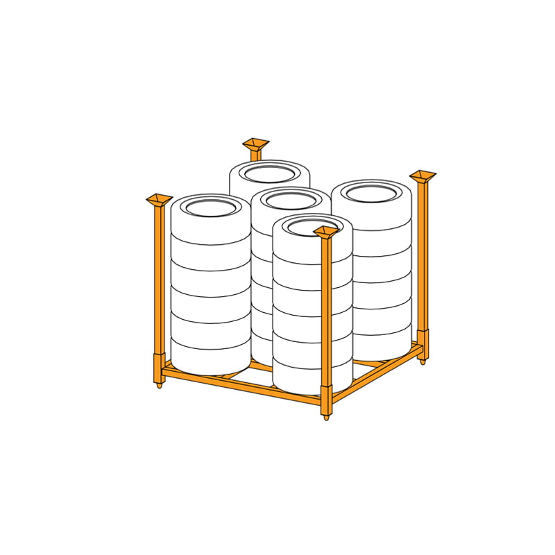 60″×60″×60″ High-Capacity Tire Rack - Gallery Image 2