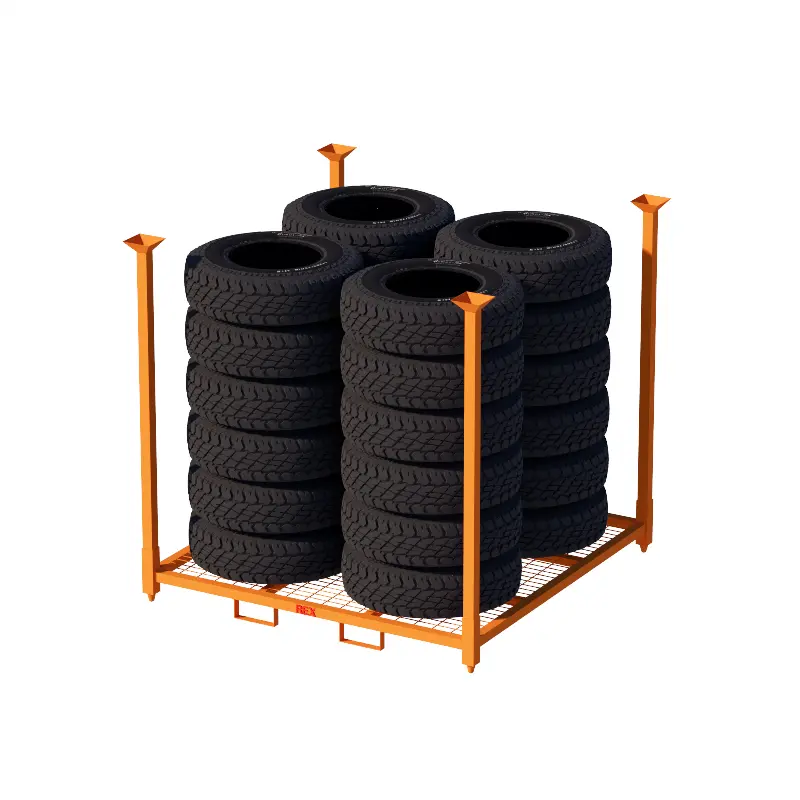1829×1829×1829 mm Light Truck Tire Racks - Gallery Image 1