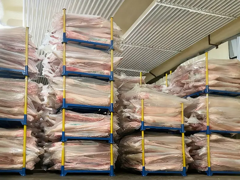 Cold storage stacking racks