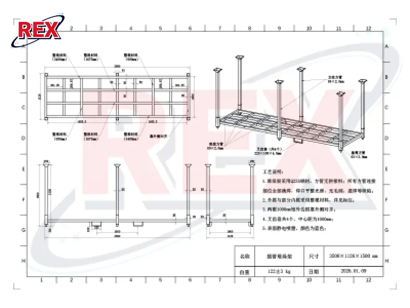 Sheet Stacking Rack